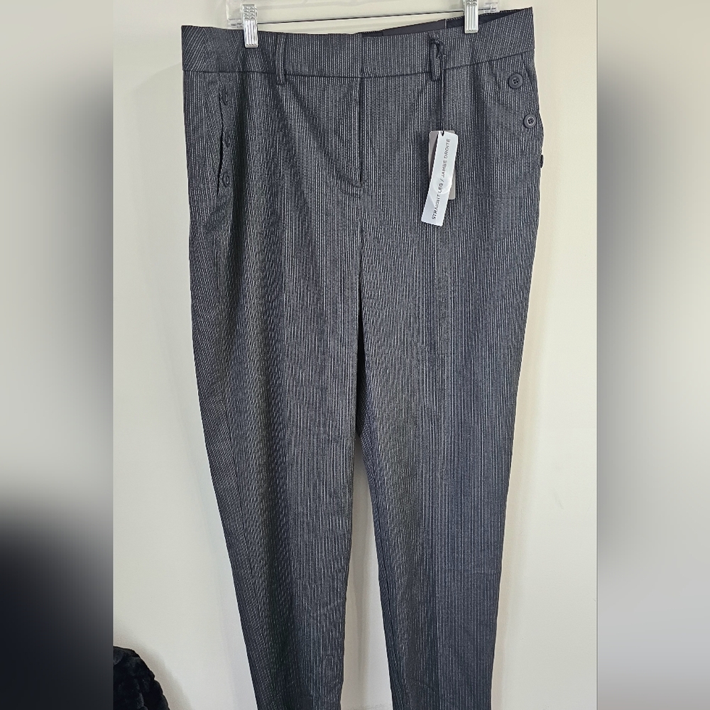 Penningtons slightly curvy fit size 18 dress pants nwt in grey
